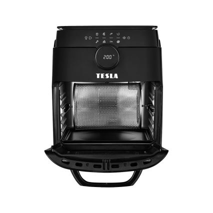 TESLA Electronics AirCook & Grill - Friggitrice ad aria digitale multifunzione intelligente 12 l 1800W/230V Wi-Fi