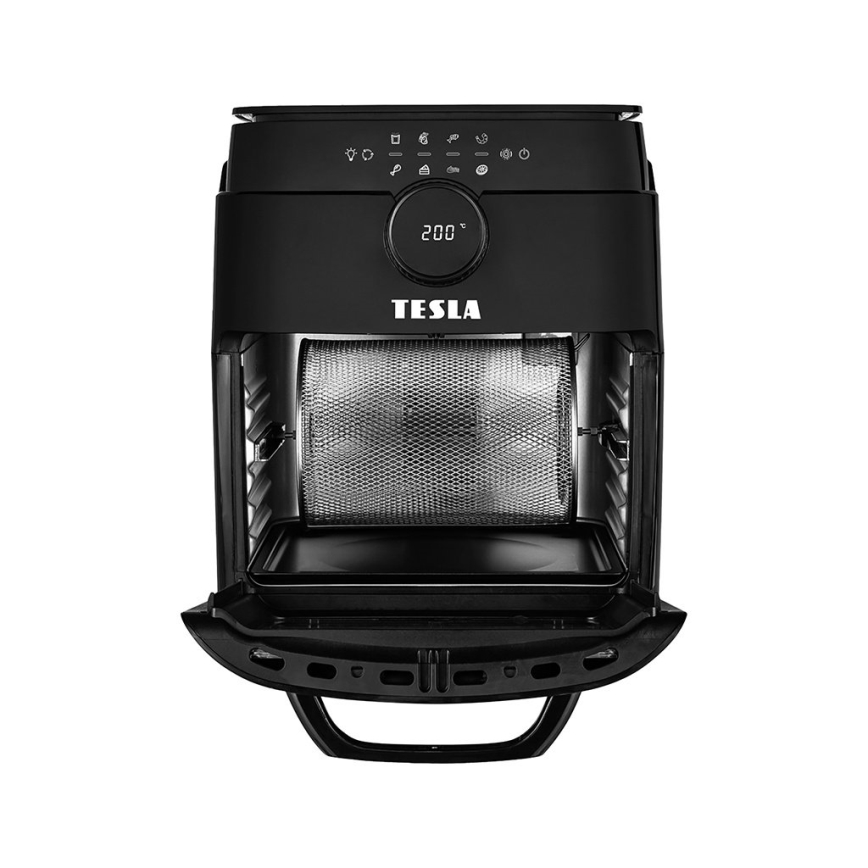TESLA Electronics AirCook & Grill - Friggitrice ad aria digitale multifunzione intelligente 12 l 1800W/230V Wi-Fi