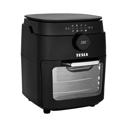 TESLA Electronics AirCook & Grill - Friggitrice ad aria digitale multifunzione intelligente 12 l 1800W/230V Wi-Fi