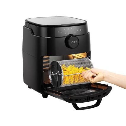 TESLA Electronics AirCook & Grill - Friggitrice ad aria digitale multifunzione intelligente 12 l 1800W/230V Wi-Fi