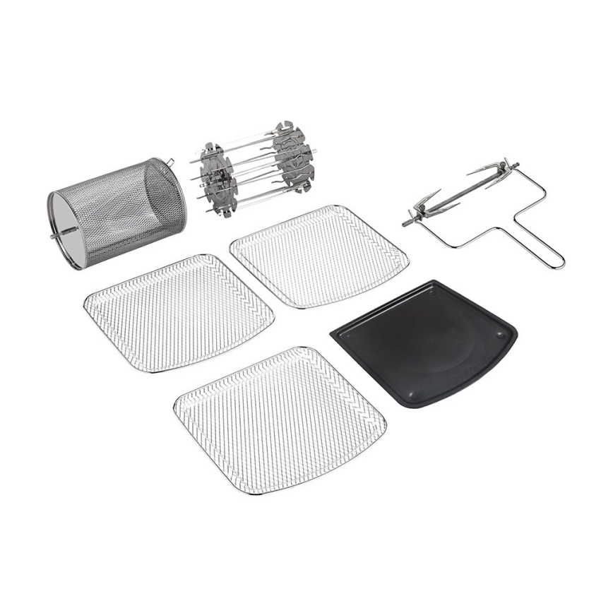 TESLA Electronics AirCook & Grill - Friggitrice ad aria digitale multifunzione intelligente 12 l 1800W/230V Wi-Fi