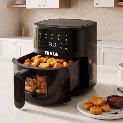 TESLA Electronics AirCook - Friggitrice ad aria 4,4 l 1450W/230V nera