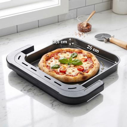TESLA Electronics AirCook - Friggitrice ad aria a tre zone 14,5 l 2800W/230V nera