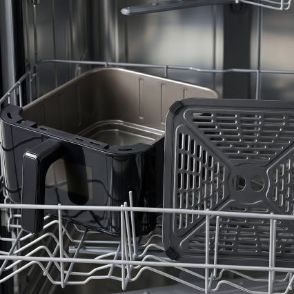 TESLA Electronics AirCook - Friggitrice ad aria a tre zone 14,5 l 2800W/230V nera
