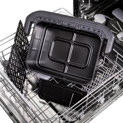 TESLA Electronics AirCook - Friggitrice ad aria calda digitale doppia multifunzione 10 l 2400W/230V
