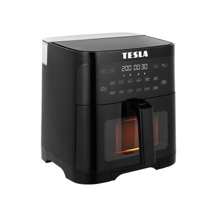 TESLA Electronics AirCook - Friggitrice ad aria calda digitale doppia multifunzione 5 l 1500W/230V