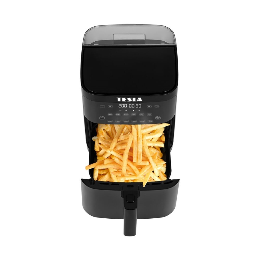 TESLA Electronics AirCook - Friggitrice ad aria calda digitale doppia multifunzione 5 l 1500W/230V