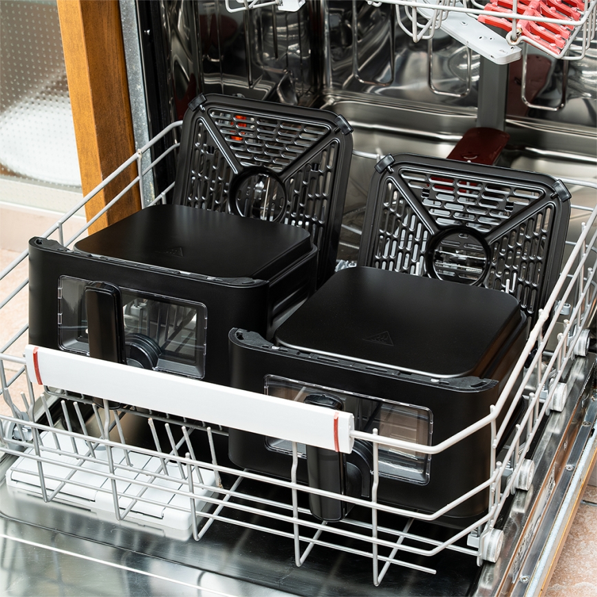 TESLA Electronics AirCook - Friggitrice ad aria digitale multifunzionale 11 l 2800W/230V nera