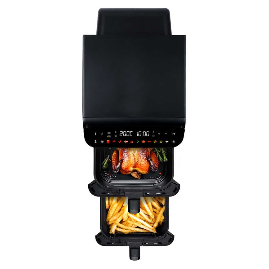 TESLA Electronics AirCook - Friggitrice ad aria digitale multifunzionale 11 l 2800W/230V nera