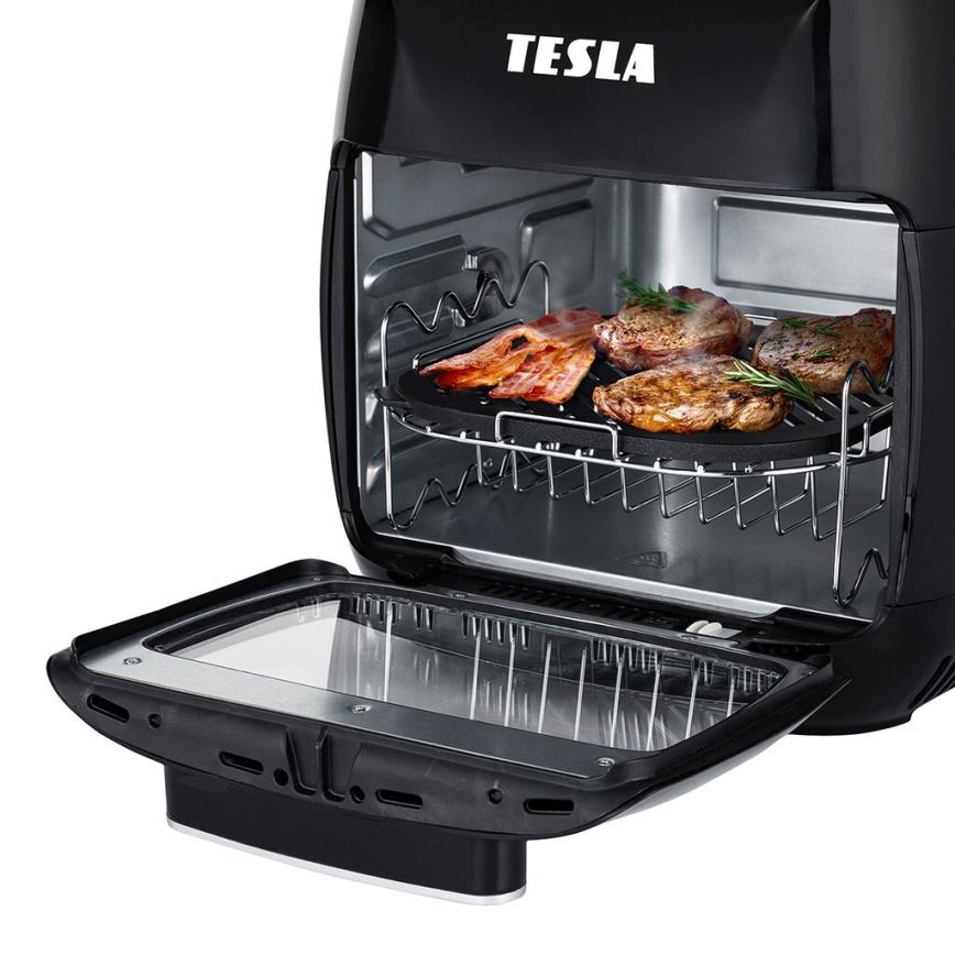 TESLA Electronics AirCook - Friggitrice digitale multifunzionale ad aria calda 11 l 2000W/230V