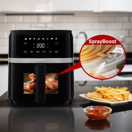 TESLA Electronics AirCook - Friggitrice digitale multifunzionale ad aria calda 5 l 1500W/230V