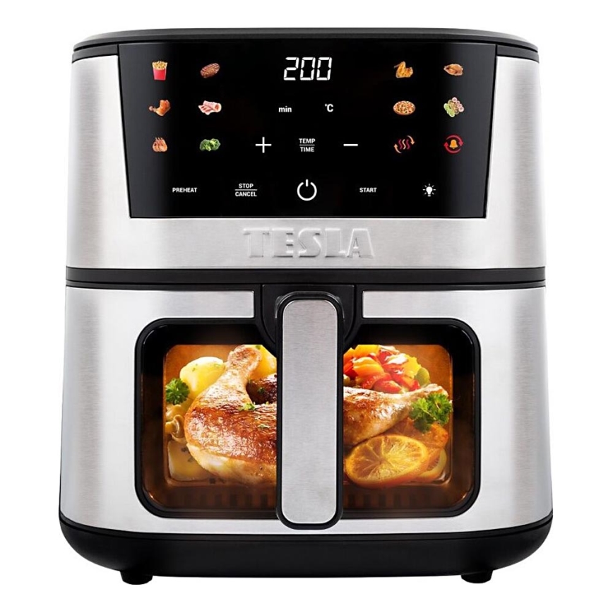 TESLA Electronics AirCook - Friggitrice digitale multifunzionale ad aria calda 7 l 1600W/230V