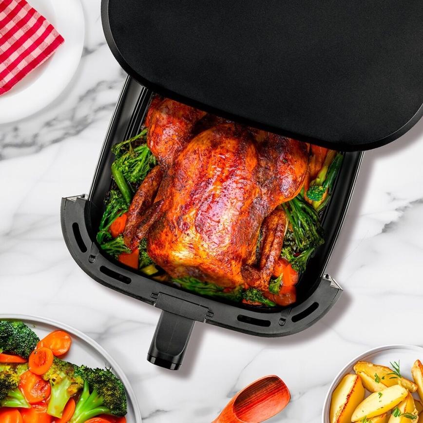 TESLA Electronics AirCook - Friggitrice digitale multifunzionale ad aria calda 7 l 1600W/230V