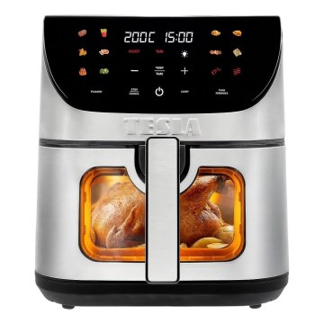 TESLA Electronics AirCook - Friggitrice digitale multifunzionale intelligente ad aria calda 9 l 1700W/230V Wi-Fi