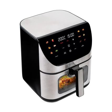 TESLA Electronics AirCook - Friggitrice digitale multifunzionale intelligente ad aria calda 9 l 1700W/230V Wi-Fi