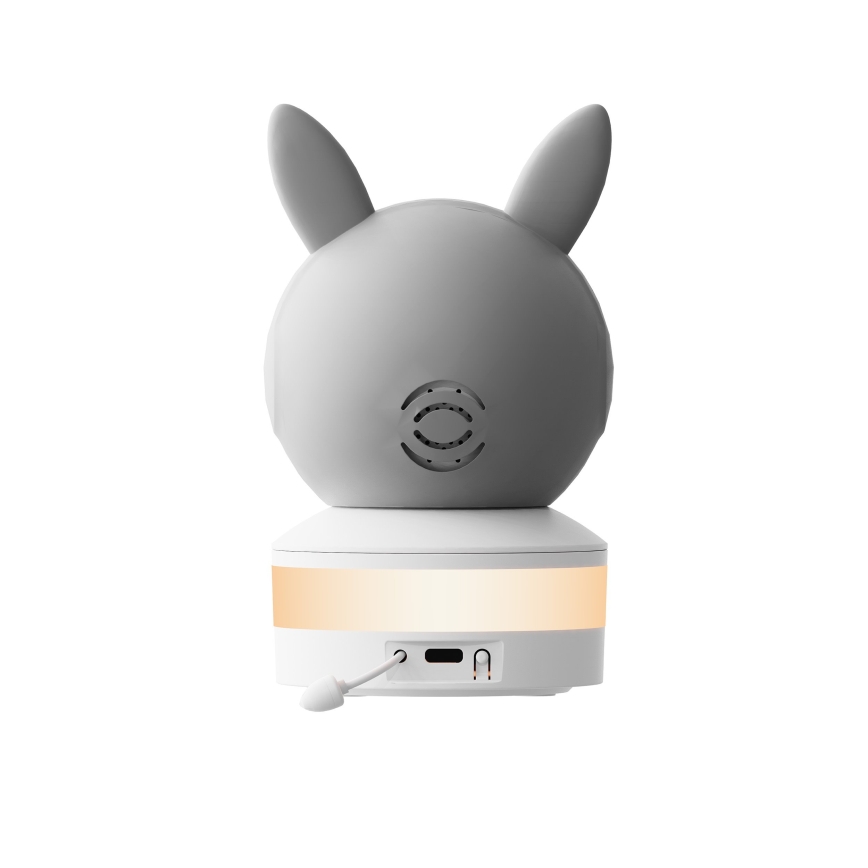 TESLA Electronics Bambino - Baby monitor intelligente 4 MP 2560p 5V Wi‑Fi Tuya grigio/bianco