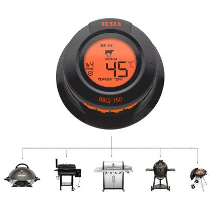 TESLA Electronics Cook - Termometro digitale per carne con sonda 0-400 °C 2xAA IP65