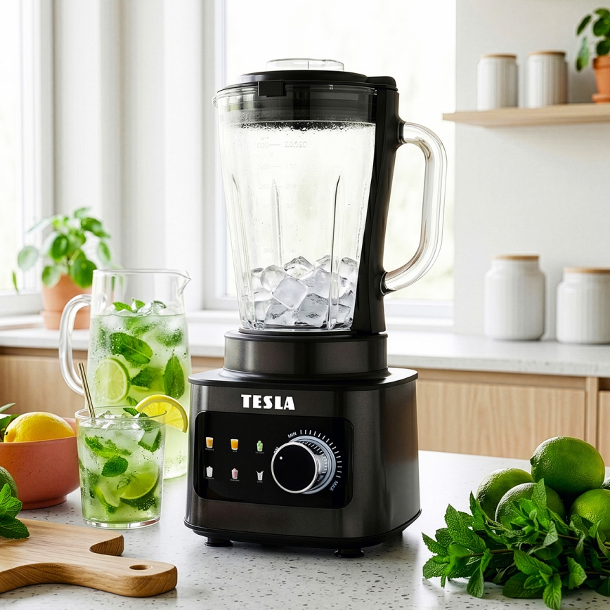TESLA Electronics CrunchX - Frullatore da tavolo 1500W/230V nero