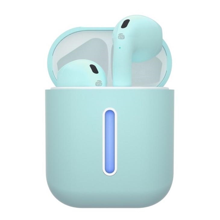 TESLA Electronics - Cuffie wireless 300 mAh + 2x 25 mAh IPX4 turchese