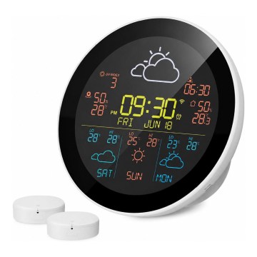 TESLA Electronics Device - Stazione meteo intelligente con sensore, batteria 400 mAh, Wi-Fi Tuya, IP44