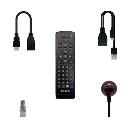 TESLA Electronics - DVB-T2 H.265 (HEVC) ricevitore HDMI-CEC 2xAAA + telecomando