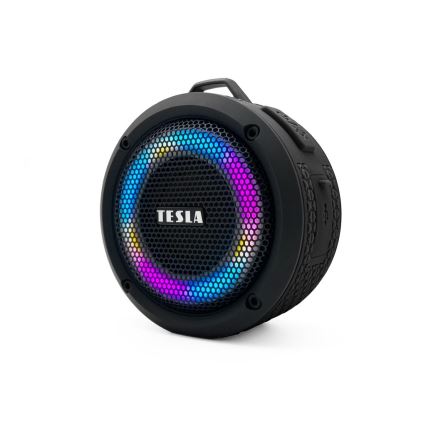 TESLA Electronics - LED RGB Autoparlante wireless 5W/1200 mAh/3,7V IPX7 nero