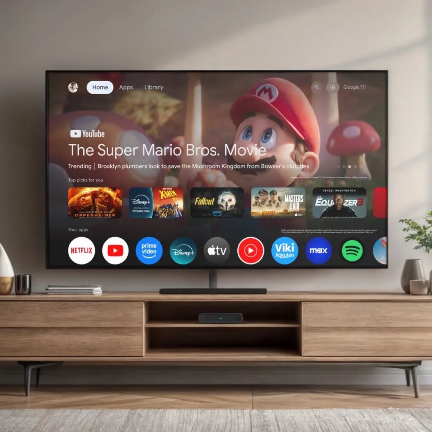 TESLA Electronics MediaBox - UHD multimedia lettore Wi-Fi + telecomando
