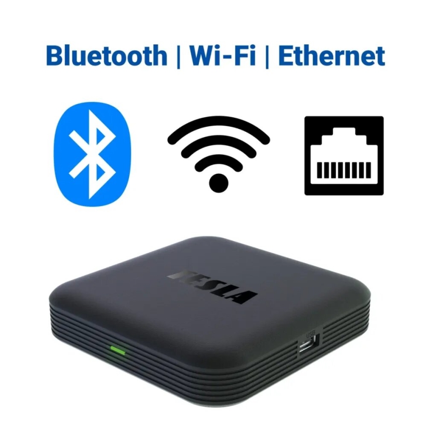 TESLA Electronics MediaBox - UHD multimedia lettore Wi-Fi + telecomando