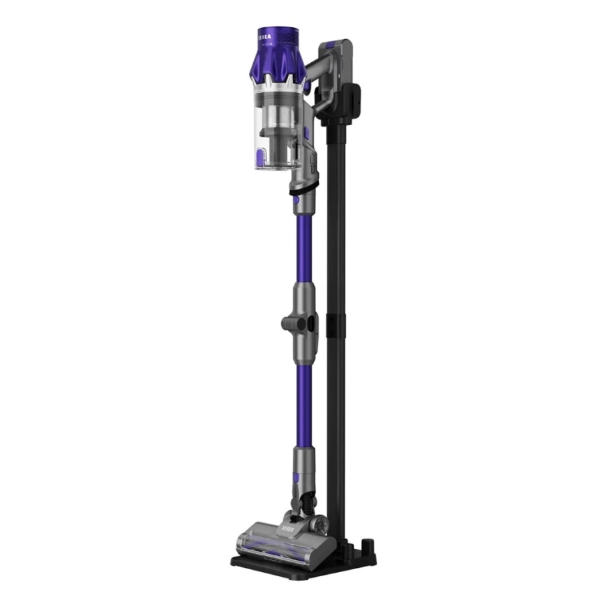 TESLA Electronics PureStar - Aspirapolvere a batteria flessibile 2in1 250W/2200 mAh grigio/viola