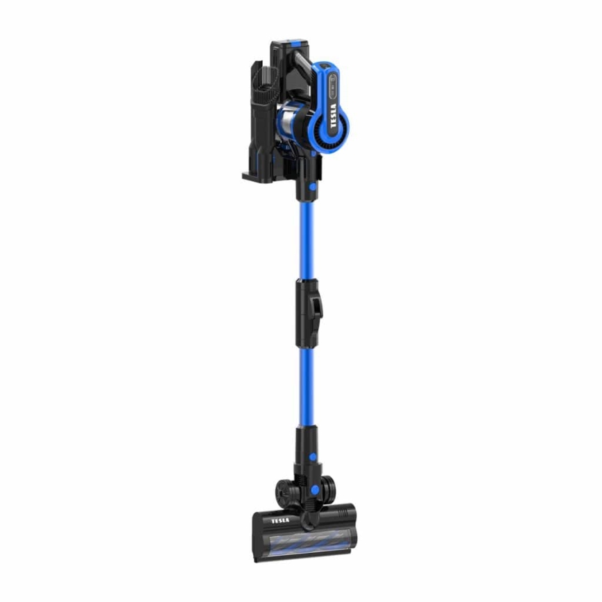 TESLA Electronics PureStar - Aspirapolvere portatile a bastone 2in1 300W/2200 mAh 29,6V blu/nero