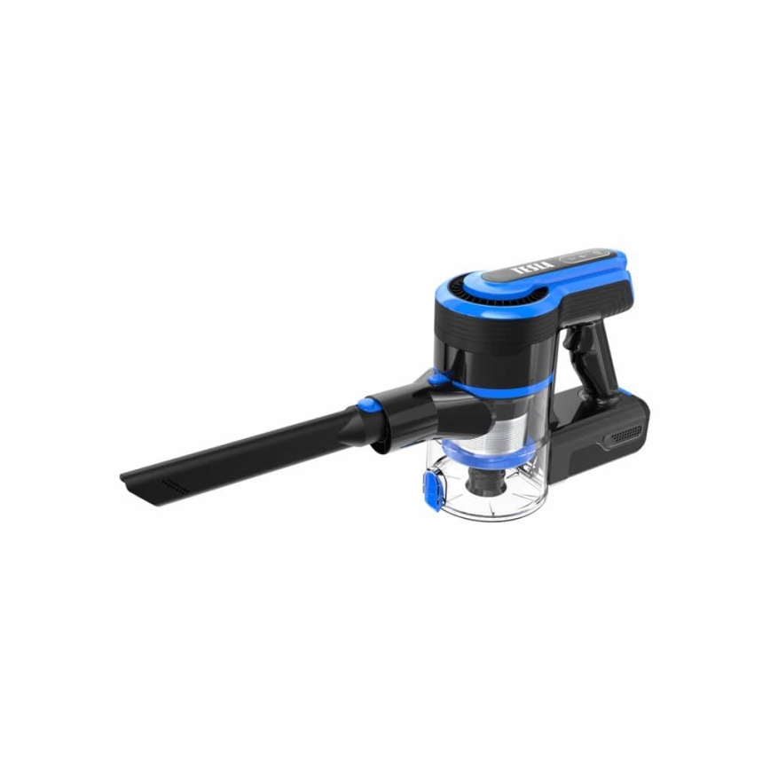 TESLA Electronics PureStar - Aspirapolvere portatile a bastone 2in1 300W/2200 mAh 29,6V blu/nero