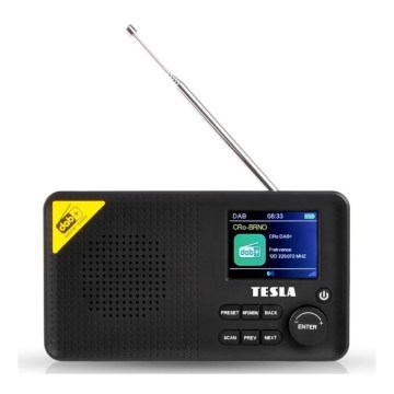 TESLA Electronics - Radio DAB+ FM 5W/1800 mAh nero