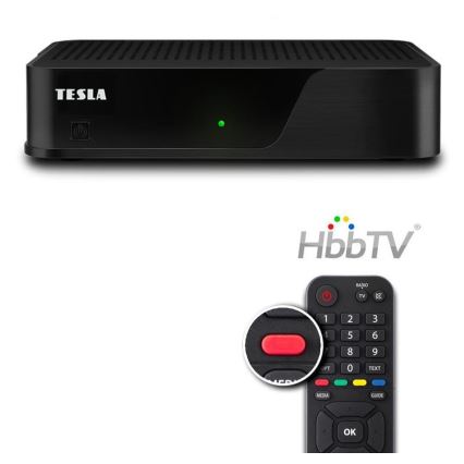 TESLA Electronics - ricevitore DVB-T2 H.265 (HEVC) con HbbTV 12V + telecomando