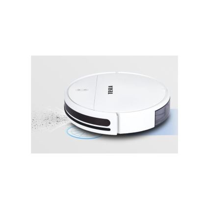 TESLA Electronics RoboStar - Aspirapolvere robot smart 2in1 2500 mAh Wi-Fi Tuya bianco + telecomando