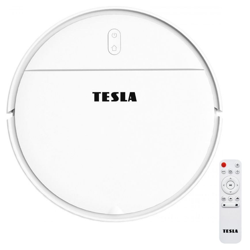 TESLA Electronics RoboStar - Aspirapolvere robot smart 2in1 2500 mAh Wi-Fi Tuya bianco + telecomando