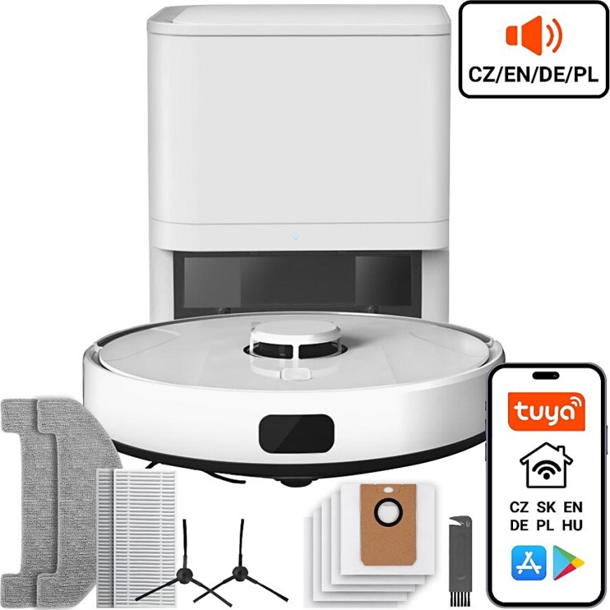 TESLA Electronics RoboStar - Aspirapolvere robot smart 2in1 2600 mAh Wi-Fi bianco