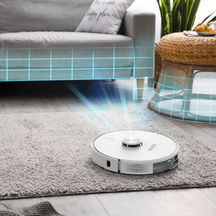 TESLA Electronics RoboStar - Aspirapolvere robot smart 2in1 2600 mAh Wi-Fi bianco