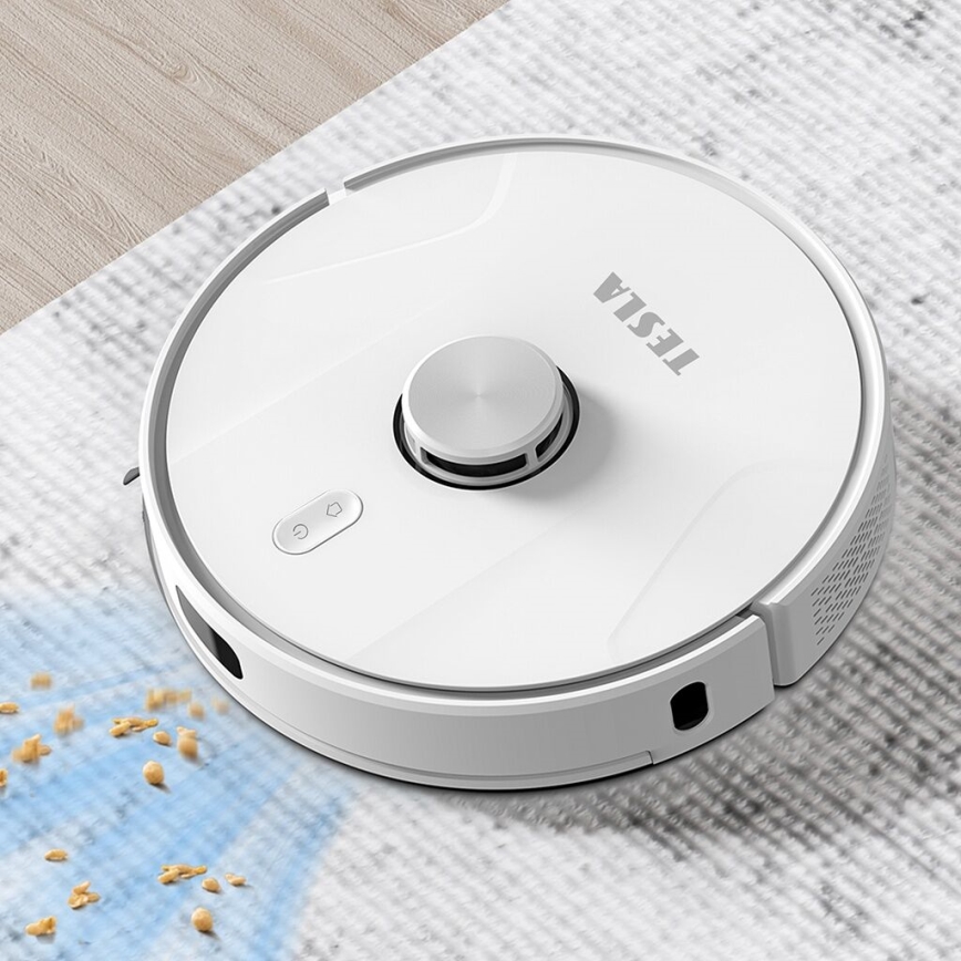 TESLA Electronics RoboStar - Aspirapolvere robot smart 2in1 2600 mAh Wi-Fi bianco