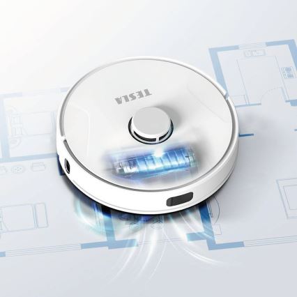 TESLA Electronics RoboStar - Aspirapolvere robot smart 2in1 2600 mAh Wi-Fi bianco