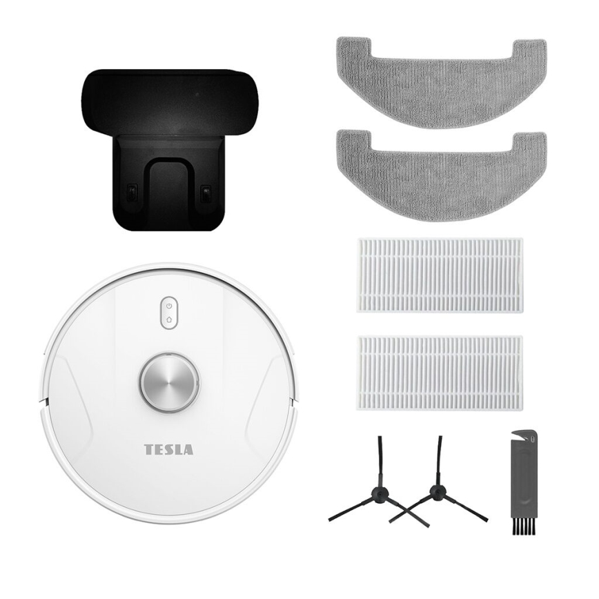 TESLA Electronics RoboStar - Aspirapolvere robot smart 2in1 2600 mAh Wi-Fi bianco