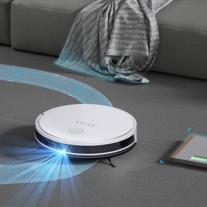 TESLA Electronics RoboStar - Aspirapolvere robot smart 2in1 2600 mAh Wi-Fi bianco + telecomando