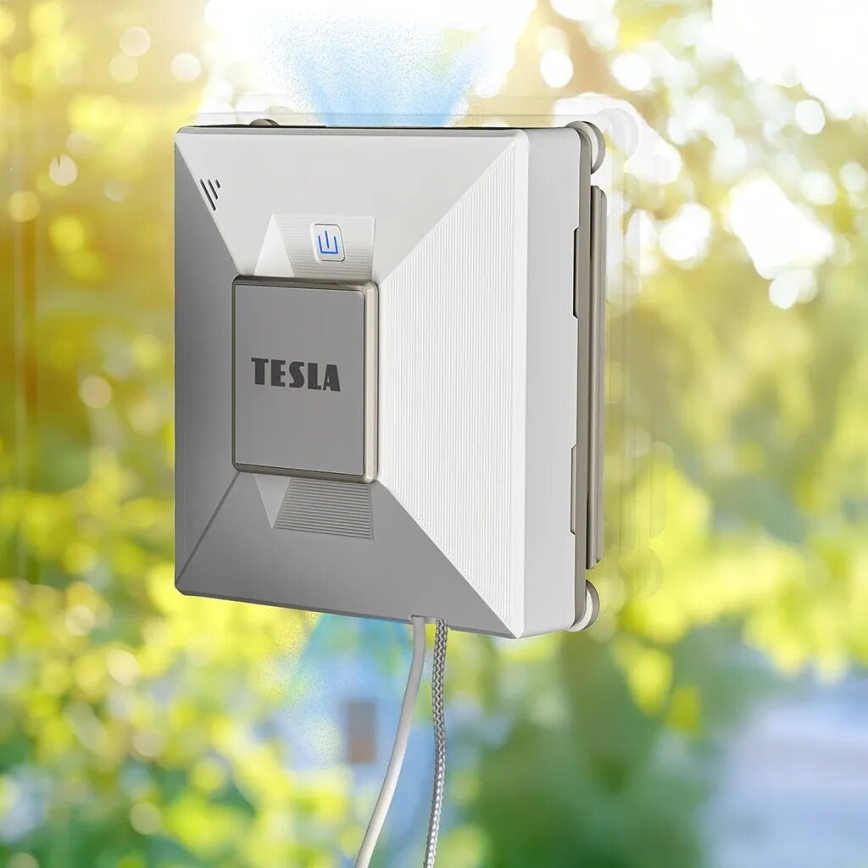TESLA Electronics RoboStar-Pulitore per finestre con spruzzatore d'acqua 72W/230V/650 mAh Wi-Fi+Telecomando