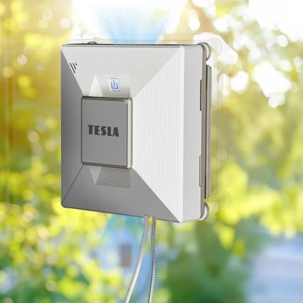 TESLA Electronics RoboStar - Pulitore intelligente per vetri con nebulizzazione d'acqua 72W/230V/650 mAh Wi-Fi + telecomando