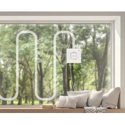 TESLA Electronics RoboStar - Pulitore intelligente per vetri con nebulizzazione d'acqua 72W/230V/650 mAh Wi-Fi + telecomando