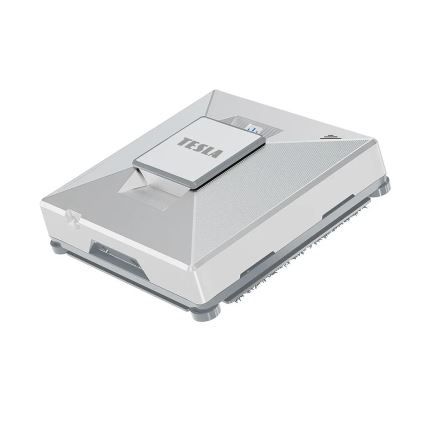 TESLA Electronics RoboStar - Pulitore intelligente per vetri con nebulizzazione d'acqua 72W/230V/650 mAh Wi-Fi + telecomando