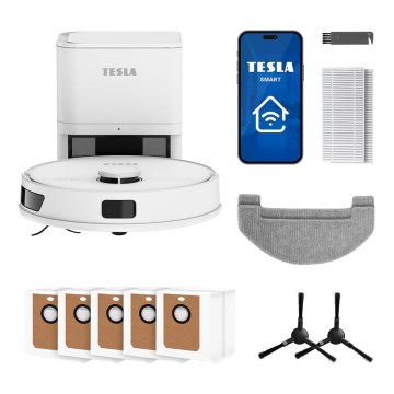 TESLA Electronics RoboStar - Robot aspirapolvere intelligente 3 in 1 3200 mAh Wi-Fi bianco