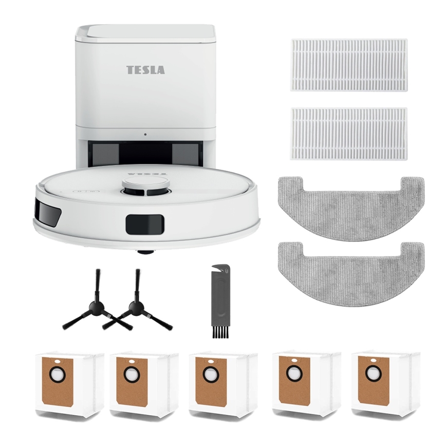 TESLA Electronics RoboStar - Robot aspirapolvere intelligente 3 in 1 3200 mAh Wi-Fi bianco