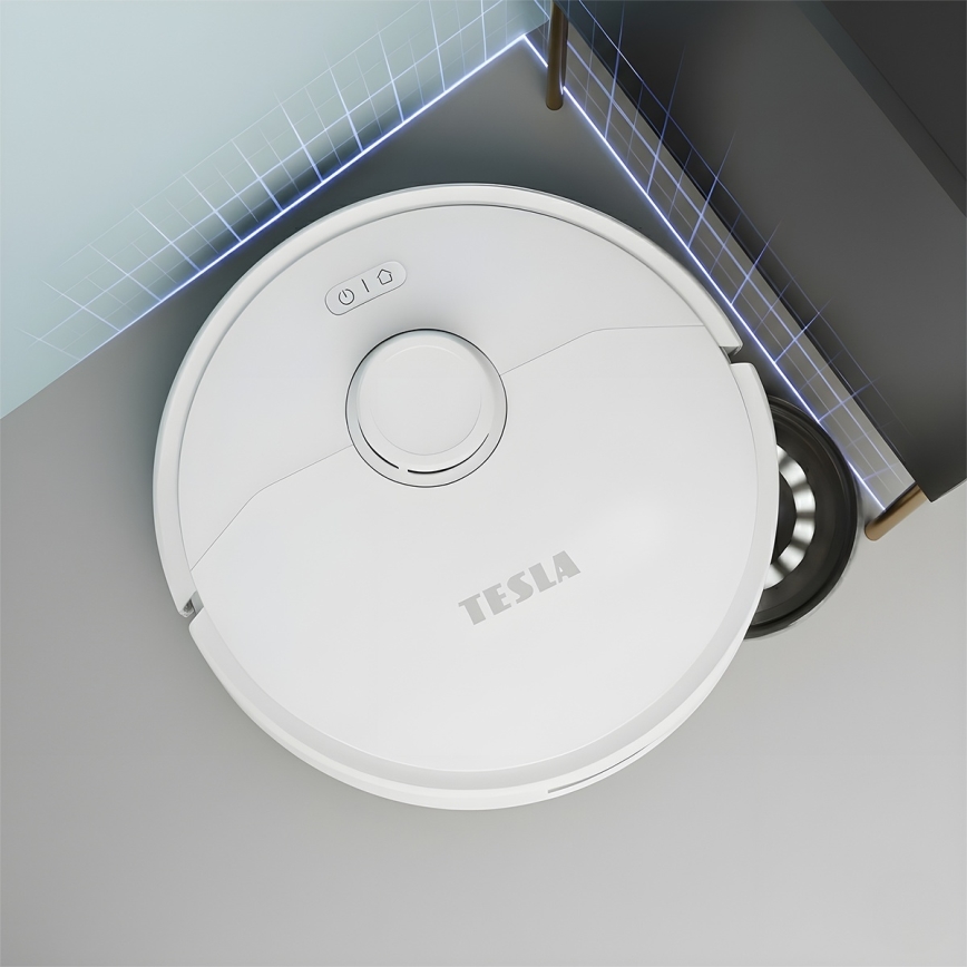 TESLA Electronics RoboStar - Robot aspirapolvere intelligente 3 in 1 5200 mAh Wi-Fi bianco