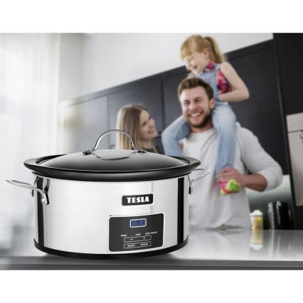 TESLA Electronics SlowCook - Fornello lento 5,6 l 250W/230V