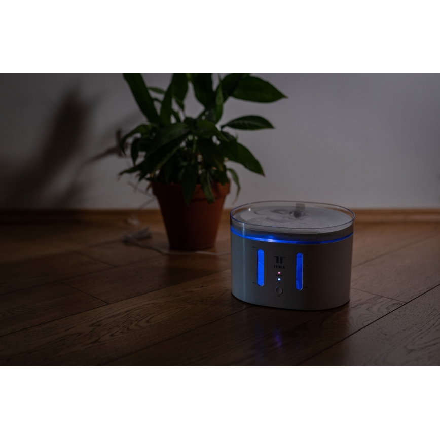 TESLA Smart - Fontana smart per animali domestici con sterilizzazione UV 2 l 5V Wi-Fi